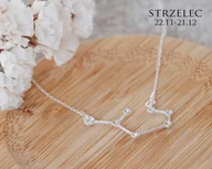 Naszyjniki - Naszyjnik srebrny Konstelacja Strzelec - miniaturka - grafika 1