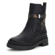 Botki damskie - Damskie Sztyblety GUESS OVELLE2 FLTOVEFAL10-BLKBR – Czarny - miniaturka - grafika 1