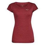 Koszulki i topy damskie - Salewa Puez Melange Dry T-shirt damski, Syrah Melange, L, Syrah Melange, L - miniaturka - grafika 1