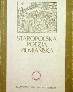 Staropolska Poezja Ziemiańska - Poezja - miniaturka - grafika 1