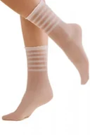 Skarpetki damskie - Gabriella 1200 Lora bianco uni skarpetki damskie - miniaturka - grafika 1