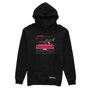 Czarna bluza z kapturem NISSAN Skyline R34 LWBK-XXL - Bluzy męskie - miniaturka - grafika 1