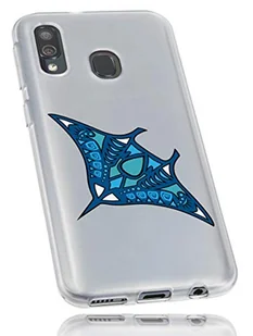 mumbi etui kompatybilne z telefonem Samsung Galaxy A40, etui na telefon komórkowy z motywem Manta, przezroczyste białe - Etui i futerały do telefonów - miniaturka - grafika 1