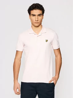 Koszulki męskie - Lyle & Scott Polo Plain SP400VOG Różowy Regular Fit - grafika 1