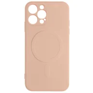 Etui i futerały do telefonów - Magsafe iPhone 12 Pro Max Etui Silikonowe miękkie w dotyku wnętrze Mag Cover różowe etui - miniaturka - grafika 1