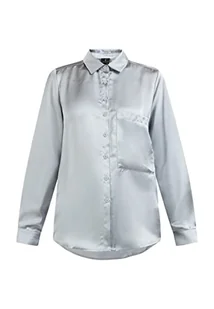 DreiMaster Klassik Damska bluzka koszulowa casnagie 31224893, szaroniebieska, L, grantowy, L - Bluzki damskie - miniaturka - grafika 1