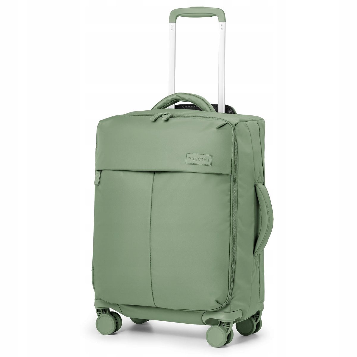 PUCCINI Walizka Podróżna Kabinowa Miękka 4 Kółka Nylon EM50251C-5A Zielona