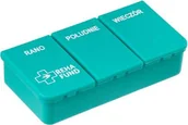 Meble i wyposażenie gabinetów medycznych - Kasetka jednodniowa na leki - 3 pory dnia - rano, południe, wieczór - wygodny trzykomorowy organizer na leki Reha Fund (RF-351) - miniaturka - grafika 1