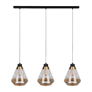 Britop LAMPA wisząca MISTRAL 15820304 skandynawska ORRAWA szklany ZWIS loftowy złoty przezroczysty - Lampy sufitowe - miniaturka - grafika 1
