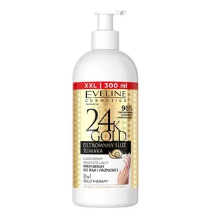 Eveline Cosmetics 24K Gold luksusowy regenerujący krem-serum do rąk 300ml - Kremy i maski do rąk - miniaturka - grafika 1
