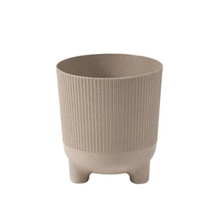 Osłonka doniczki Aria Jumper 18cm beżowa Lamela - Donice - miniaturka - grafika 1