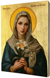Ikona Świętej Marceliny - Ikony i obrazy sakralne Ikona Świętej Marceliny - Ikony i obrazy sakralne - miniaturka - grafika 1
