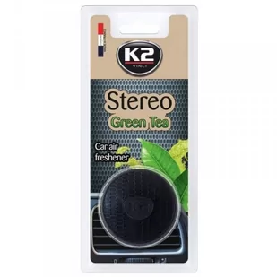 K2 Zapach samochodowy w formie głośniczka Stereo Green tea V153 - Zapachy samochodowe - miniaturka - grafika 1