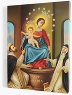 Ikony i obrazy sakralne - Matka Boża Pompejańska - obraz religijny na płótnie - miniaturka - grafika 1