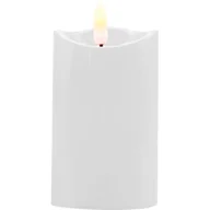 Świece - Świeca LED ciepły biały 9,5 cm Ø 5 cm biały CORTINA POLAND - miniaturka - grafika 1