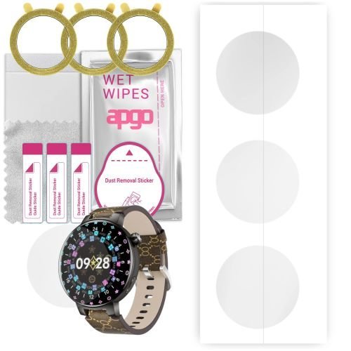 3x folia ochronna hydrożelowa do Kumi GT6 Pro - apgo Smartwatch Hydrogel Protection Ochrona na ekran smartwatcha
