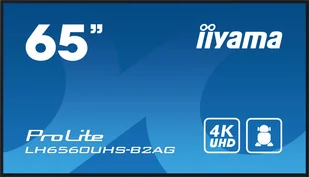 Ekran DigitalSignage iiyama LH6560UHS-B2AG 65" ELED VA 4K, 500cd/m2, Android11, iisignage2, 24/7, 3xHDMI - Monitory reklamowe i wyświetlacze - miniaturka - grafika 1