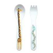 Sztućce dla dzieci - Zestaw Sztućców Dla Dziecka, 2 El., Sawanna Maison Petit Jour - miniaturka - grafika 1