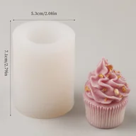 Inne - 1 szt., do ciasta z kremem DIY ręcznie robione mydło aromaterapeutyczna świeca foremka - miniaturka - grafika 1