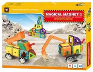 Klocki - nieznany producent Klocki magnetyczne MAGICAL MAGNET 162SZT 7212A KX9821 - miniaturka - grafika 1