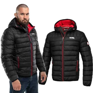 Kurtka Zimowa z kapturem Pit Bull Seacoast II '24 - Czarna 3XL - Odzież taktyczna i umundurowanie - miniaturka - grafika 1