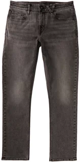 Spodnie i spodenki dla chłopców - Volcom Vorta Denim Hesher Grey designer dżinsy męskie - 34/34 - grafika 1