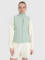 Kurtki damskie - 4F Bezrękawnik ze stójką damski - miętowy S - miniaturka - grafika 1