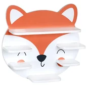 Półki i regały dla dzieci - Półka ścienna lisek 45 x 12 x h42 cm - miniaturka - grafika 1