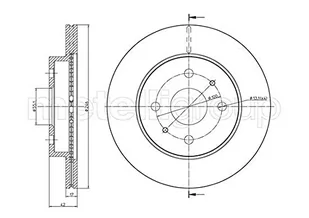 METELLI Tarcza hamulcowa 23-0923C - Szczęki hamulcowe - miniaturka - grafika 1
