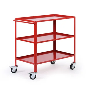 Wózek transportowy, 3 półki, 915 x 954 x 528 mm - Wózki magazynowe - miniaturka - grafika 1