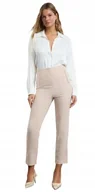 Spodnie damskie - TRENDYOL BEŻOWE CYGARETKI Z PASKAMI I PRZETARCIAMI 34 5_A - miniaturka - grafika 1
