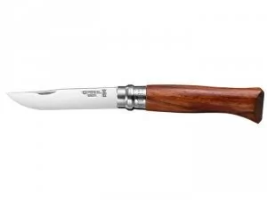 Opinel Luksusowa nóż, rozmiar 8, drewno, nierdzewny Bubinga 226086 - Akcesoria turystyczne - miniaturka - grafika 1