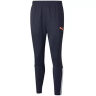 Spodnie męskie - Spodnie Męskie Puma Teamliga Training Pants Granatowe 657242 47-S - miniaturka - grafika 1