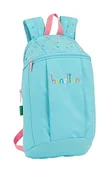 Plecaki - safta Dziewczęcy plecak Benetton, jasnoniebieski, jeden rozmiar - miniaturka - grafika 1