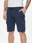 Spodenki męskie - Blend Szorty materiałowe 20716745 Granatowy Regular Fit - miniaturka - grafika 1