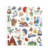 Scrapbooking - NAKLEJKI SPORTY ZIMOWE , 32 SZTVDPNK 113 - miniaturka - grafika 1