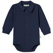 Body dla niemowląt - Body z kołnierzykiem granatowe 74 - miniaturka - grafika 1