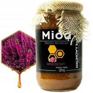 MIÓD WRZOSOWY 1 KG - Gęsty Prawdziwy Naturalny, Eksluzywny Zbiory 2024r. - Miód - miniaturka - grafika 1