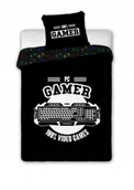 Pościel - Carbotex Pościel 140x200 dla dzieci wzór gamer dla gracza pad kolorowy nl201070-pp - miniaturka - grafika 1