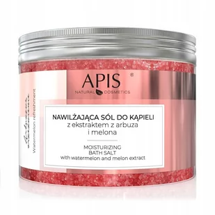 APIS NATURAL COSMETICS APIS, Sól do kąpieli nawilżająca z ekstraktem z arbuza i melona, 650 g - Kosmetyki do kąpieli - miniaturka - grafika 1