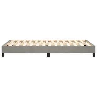 Lumarko Łóżko kontynentalne, jasnoszare, 120x200 cm, obite aksamitem - Łóżka - miniaturka - grafika 7