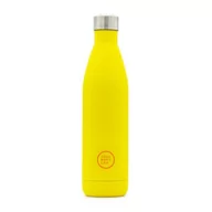 Shakery i bidony sportowe - Butelka termiczna COOL BOTTLES 750 ml Triple cool Neonowo żółta - miniaturka - grafika 1