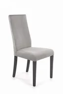Krzesła - Diego 1 krzesło tapicerowane szare nogi czarne - miniaturka - grafika 1