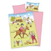 Pościel dla dzieci - Bawełniana pościel dziecięca do łóżeczka Ponyhof, 100 x 135 cm, 40 x 60 cm - miniaturka - grafika 1