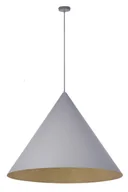 Lampy sufitowe - Vesuvio szary/złoty L 3xE27 kompozyt minelany, stal lakierowana - miniaturka - grafika 1