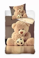 Pościel dla dzieci - Pościel Młodzieżowa 140x200 bawełniana miś z misiem - miniaturka - grafika 1