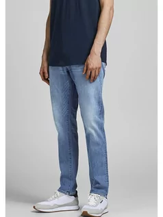 Spodnie męskie - Jack & Jones Dżinsy "Glenn" - Slim fit - w kolorze błękitnym - grafika 1