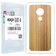 Szkła hartowane na telefon - Folia naklejka skórka strukturalna na TYŁ do Motorola Moto G7 Power -  Drewno Dąb Miodowy - apgo SKINS - miniaturka - grafika 1
