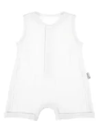 Kombinezony dla dzieci - Chłopięcy Rampers Muślin biały, Nicol,r.68 - miniaturka - grafika 1