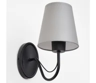Lampy ścienne - Kinkiet MALBO 1xE27/60W/230V szare/czarne - miniaturka - grafika 1